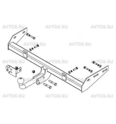 Фаркоп для Lada Kalina седан/универсал 2004-2012 съемный крюк на двух болтах 1250кг Автос