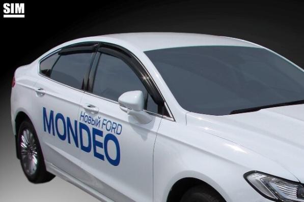 Дефлекторы окон (ветровики) Ford Mondeo 2015- (Форд Мондео) SIM